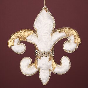 Елочная игрушка Бурбонская Лилия: Monarque 18 см, молочный, подвеска Winter Deco фото 2