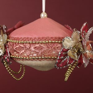Винтажный елочный шар Цветение Меричи: Лес Саксен 15 см Winter Deco фото 6