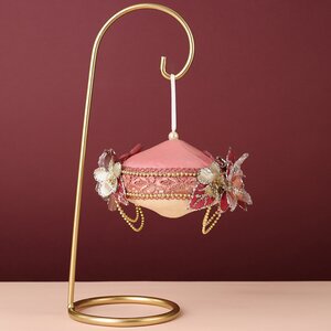 Винтажный елочный шар Цветение Меричи: Лес Саксен 15 см Winter Deco фото 2