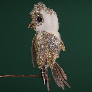 Елочная игрушка Сова-Старейшина: Лес Саксен 25 см, клипса Winter Deco фото 2