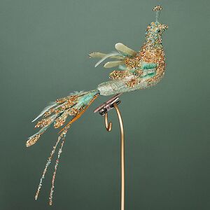 Елочная игрушка Павлин Дуоль: Лес Саксен 17 см, клипса Winter Deco фото 7