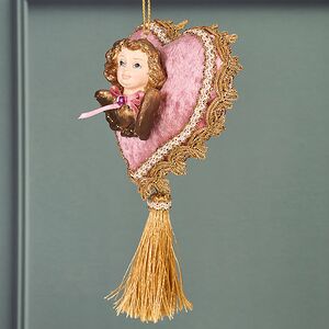 Винтажная елочная игрушка Лукавый Амур - Pushkin Polonaise 25 см, подвеска Winter Deco фото 5