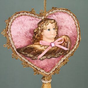 Винтажная елочная игрушка Лукавый Амур - Pushkin Polonaise 25 см, подвеска Winter Deco фото 2