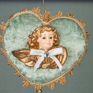 Винтажная елочная игрушка Лукавый Купидон - Pushkin Polonaise 25 см, подвеска Winter Deco фото 2