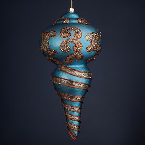 Елочная игрушка Сосулька Veneziano 20 см, подвеска