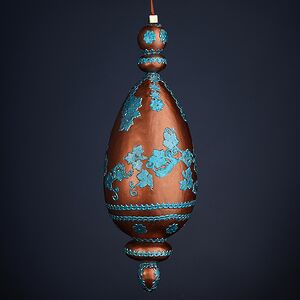 Елочная игрушка Сосулька Сан-Доминико 23 см, подвеска