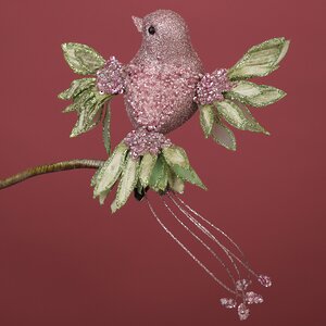 Елочная игрушка Птичка Розалия - Лес Саксен 23 см, клипса Winter Deco фото 4