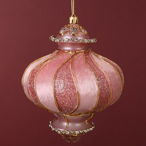 Елочная игрушка Inda Versiering 14 см, розовая, подвеска Winter Deco фото 4