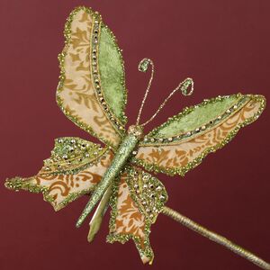 Елочная игрушка Бабочка Миранда: Lyonesse Сaprice 19 см, клипса Winter Deco фото 5