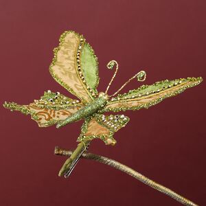 Елочная игрушка Бабочка Миранда: Lyonesse Сaprice 19 см, клипса Winter Deco фото 4