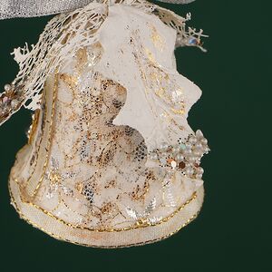 Елочная игрушка Колокольчик Рондо - Миниатюра Шамбоньера 15 см, подвеска Winter Deco фото 4