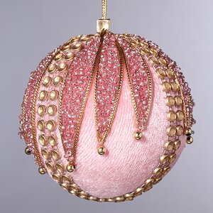 Набор елочных шаров Флорентийская Романеска 8 см розовый, 6 шт Winter Deco фото 4