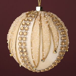 Набор елочных шаров Флорентийская Романеска 8 см молочный, 5 шт Winter Deco фото 2