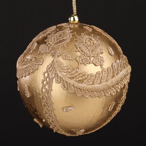 Набор елочных шаров Antique Gold Mezzo 8 см, 6 шт Winter Deco фото 3