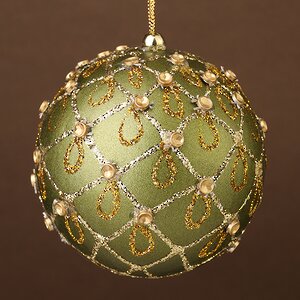 Набор елочных шаров Dynasty Hanchao 9 см оливковый, 6 шт Winter Deco фото 3