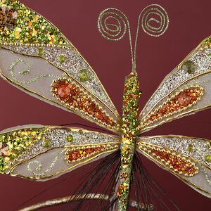 Елочная игрушка Бабочка Юлиана 20 см, клипса Winter Deco фото 7