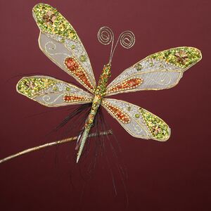 Елочная игрушка Бабочка Юлиана 20 см, клипса Winter Deco фото 4