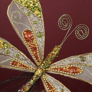 Елочная игрушка Бабочка Юлиана 20 см, клипса Winter Deco фото 2