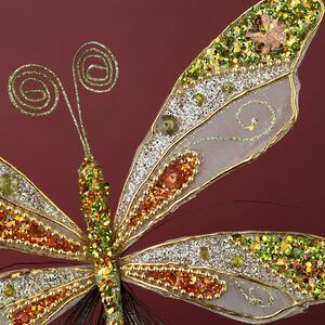 Елочная игрушка Бабочка Юлиана 20 см, клипса Winter Deco фото 6