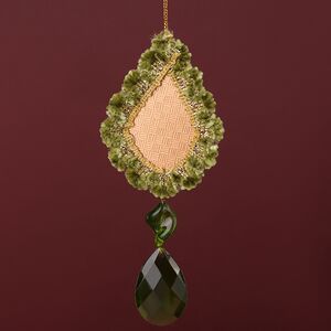 Винтажная елочная игрушка Брошь Макиавелли - Pushkin Polonaise 14 см, подвеска Winter Deco фото 4