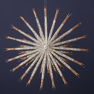 Елочная игрушка Снежинка - Girolamo Sixtus 25 см бронзовая, подвеска Winter Deco фото 4