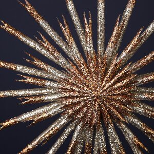 Елочная игрушка Снежинка - Girolamo Sixtus 25 см бронзовая, подвеска Winter Deco фото 2