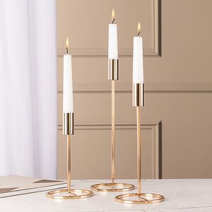 Набор подсвечников Проффиано 18-29 см золотой, 3 шт Boltze фото 3