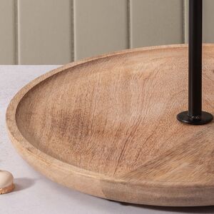 Деревянная этажерка для закусок Bedonia 35 см, двухъярусная Boltze фото 2