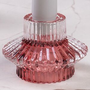 Стеклянный подсвечник Prezioso Rose 6 см, двусторонний Boltze фото 5