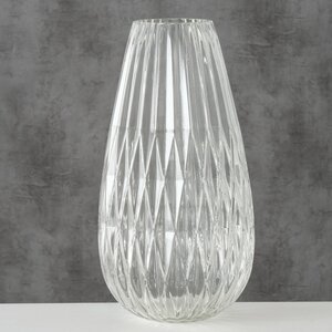 Стеклянная ваза Валетта 37 см, прозрачная Boltze фото 2