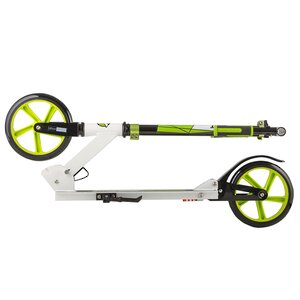 Самокат Novatrack Deft, колеса 200 мм, амортизатор, белый с зеленым, до 100 кг Novatrack (Новатрэк) фото 2