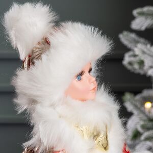 Игрушка под елку Снегурочка 35 см, в красной шубке Serpantin фото 4