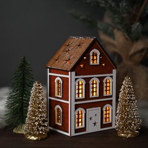 Домик с подсветкой Стокгольм 16 см Christmas Apple фото 2