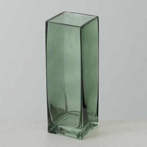 Стеклянная ваза Proteya 25 см шалфейная