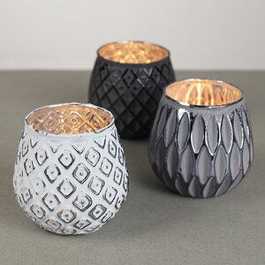 Набор стеклянных подсвечников Furfrida 9 см, 3 шт Boltze (Больтце) фото 3