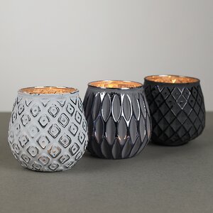 Набор стеклянных подсвечников Furfrida 9 см, 3 шт Boltze (Больтце) фото 1