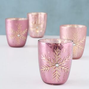 Набор стеклянных подсвечников Isangrado 9 см, 4 шт Boltze фото 2