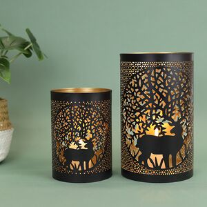 Набор металлических подсвечников Asemuro Ceorl 14-20 см, 2 шт Boltze фото 4