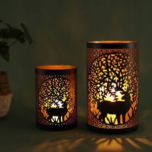 Набор металлических подсвечников Asemuro Ceorl 14-20 см, 2 шт Boltze фото 3