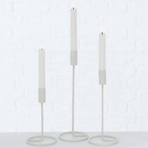 Набор подсвечников Проффиано 18-29 см белый, 3 шт Boltze фото 7
