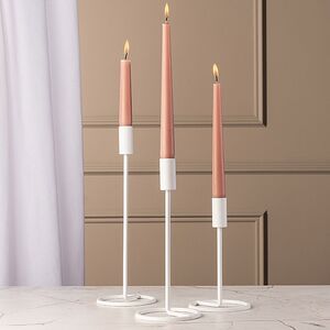 Набор подсвечников Проффиано 18-29 см белый, 3 шт Boltze фото 3