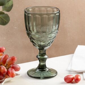 Бокал для вина Монруж 17 см серый, стекло Boltze фото 3