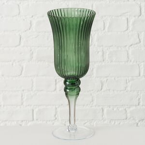 Набор стеклянных подсвечников - бокалов Green Latorre 30-40 см, 3 шт Boltze фото 5