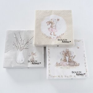 Бумажные салфетки Lovely Bunny 17*17 см, 20 шт Boltze фото 2