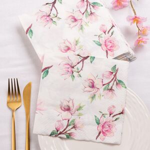 Бумажные салфетки Magnolia 17*17 см, 20 шт