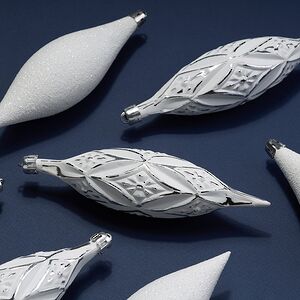 Набор елочных игрушек Сосульки Winkley 14-15 см, белые, 12 шт Winter Deco фото 4