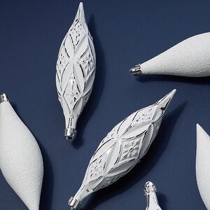 Набор елочных игрушек Сосульки Winkley 14-15 см, белые, 12 шт Winter Deco фото 3