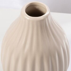 Фарфоровая ваза Concordia 12 см бежевая Boltze фото 2