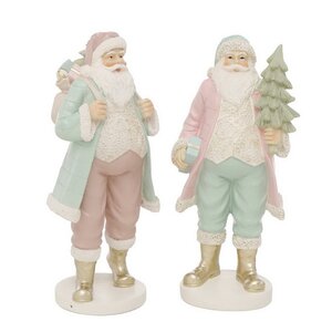 Новогодняя фигурка Санта с елочкой - Christmas Pastel 33 см Boltze фото 6