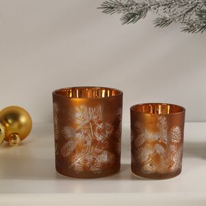 Набор стеклянных подсвечников Suerte Pigne 8-10 см, 2 шт Boltze фото 2